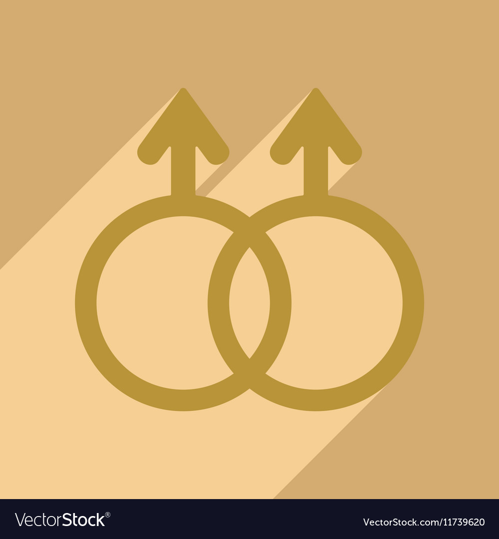 Flat with shadow icon and mobile application