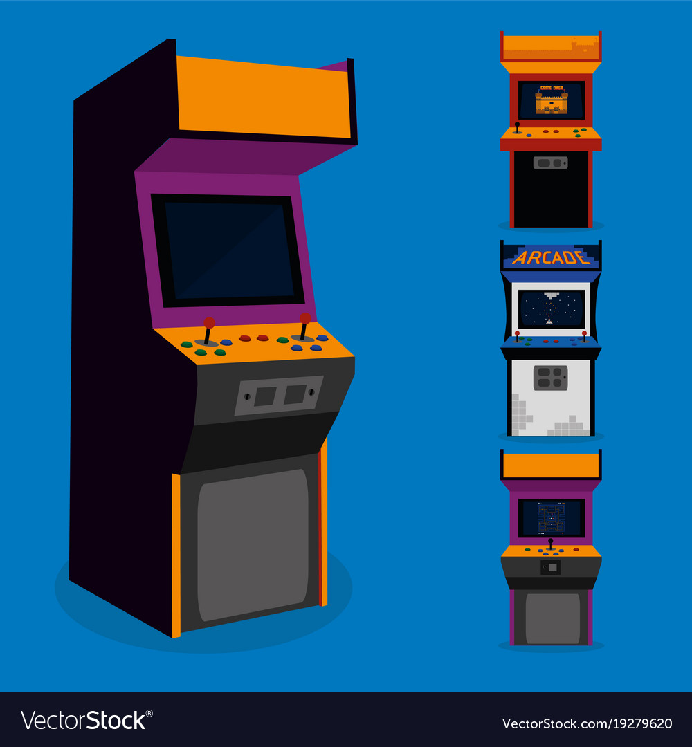 Retro Arcade Game Machine