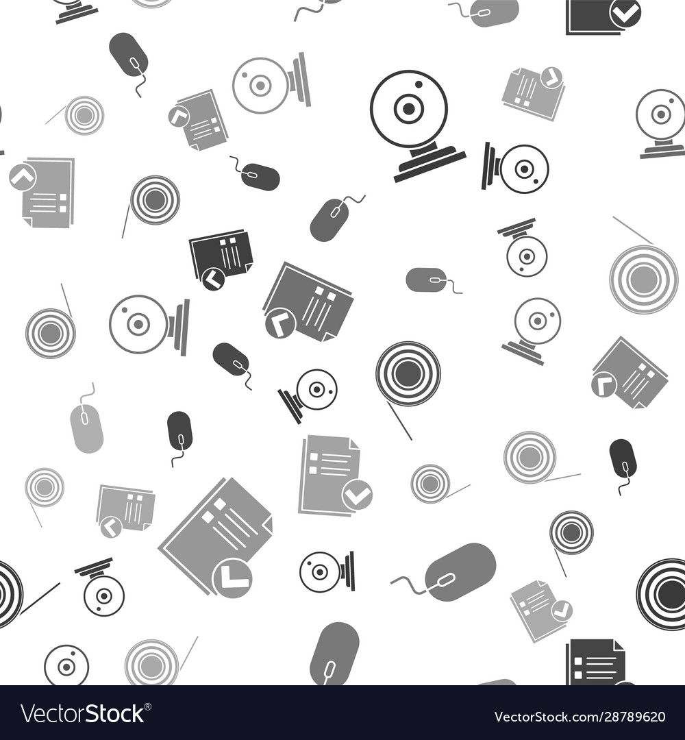 Set web camera computer mouse scotch vector image Set web camera computer mouse scotch