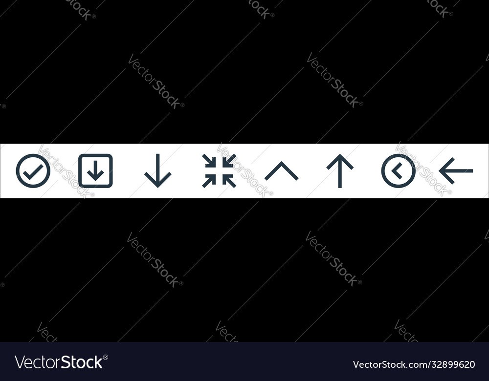Ui line icons linear set quality vector image Ui line icons linear set quality