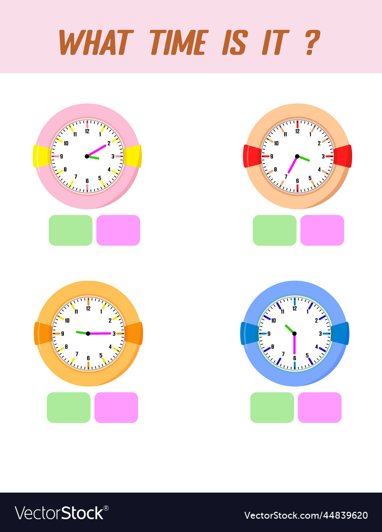 What time is it learning on the clock