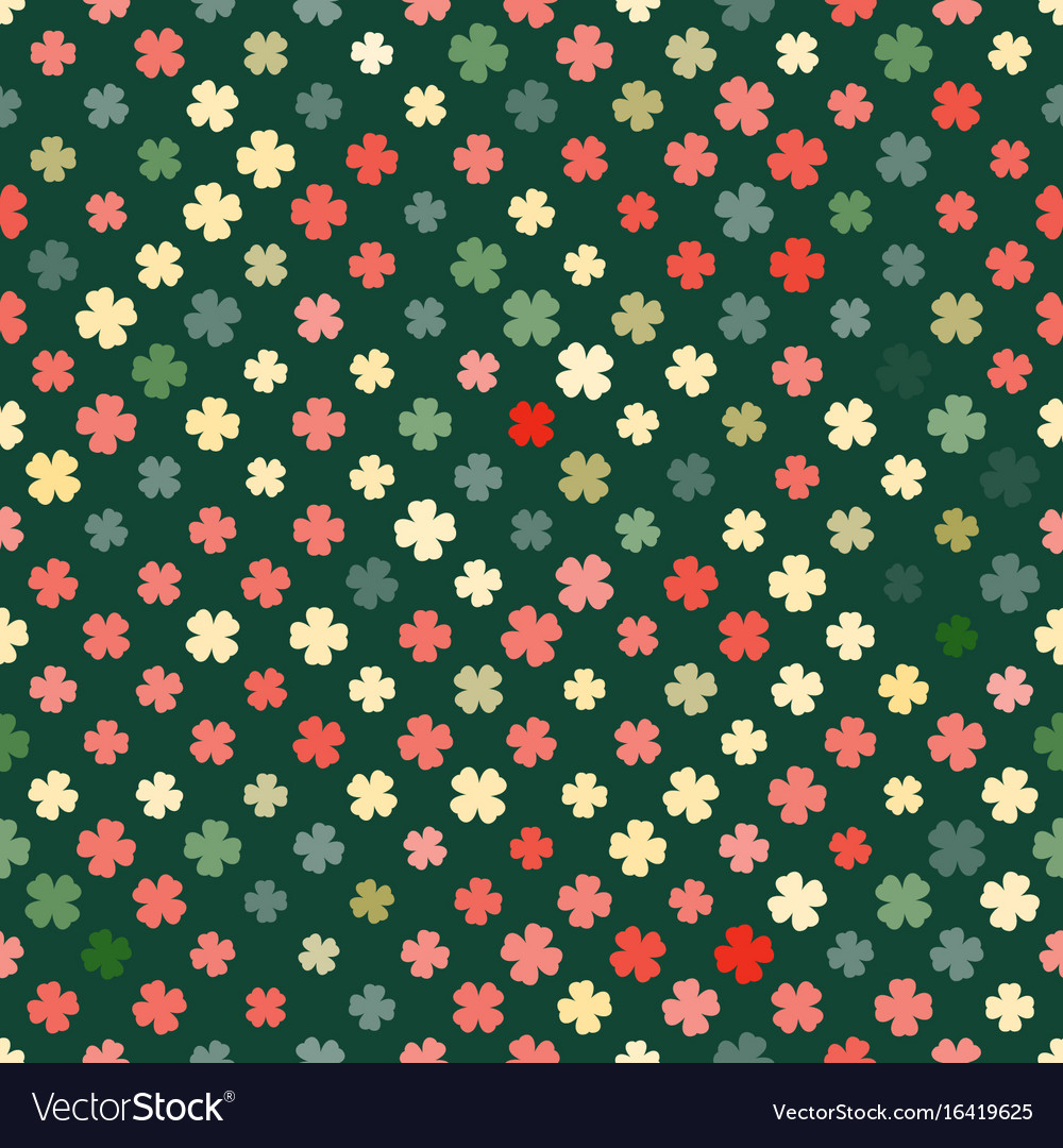 Abstract pattern clover retro