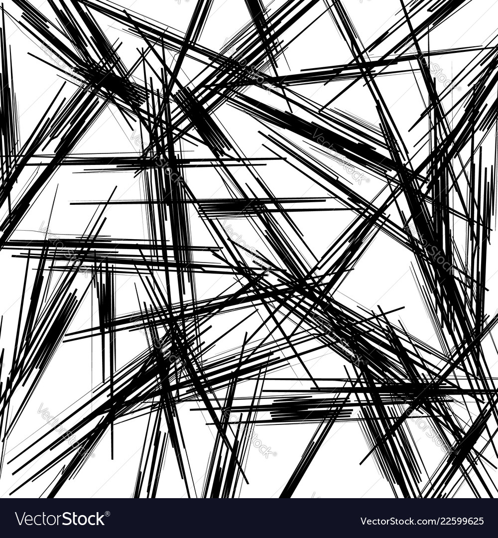 Chaotic texture with zigzag lines rough random Vector Image