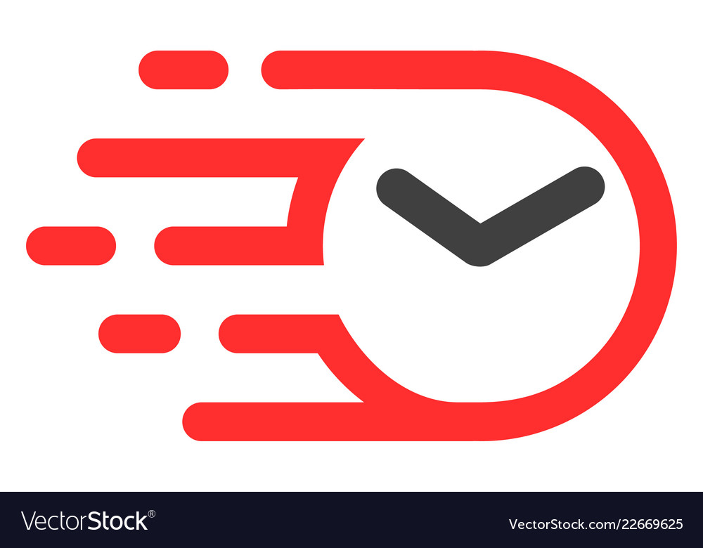 Clock with fast speed effect