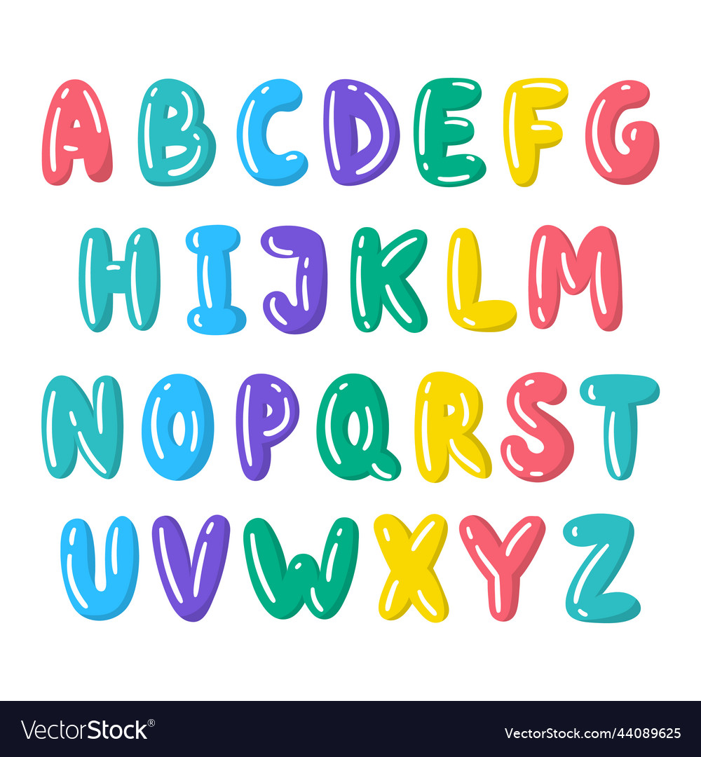 Colorful Alphabet Set for Kids