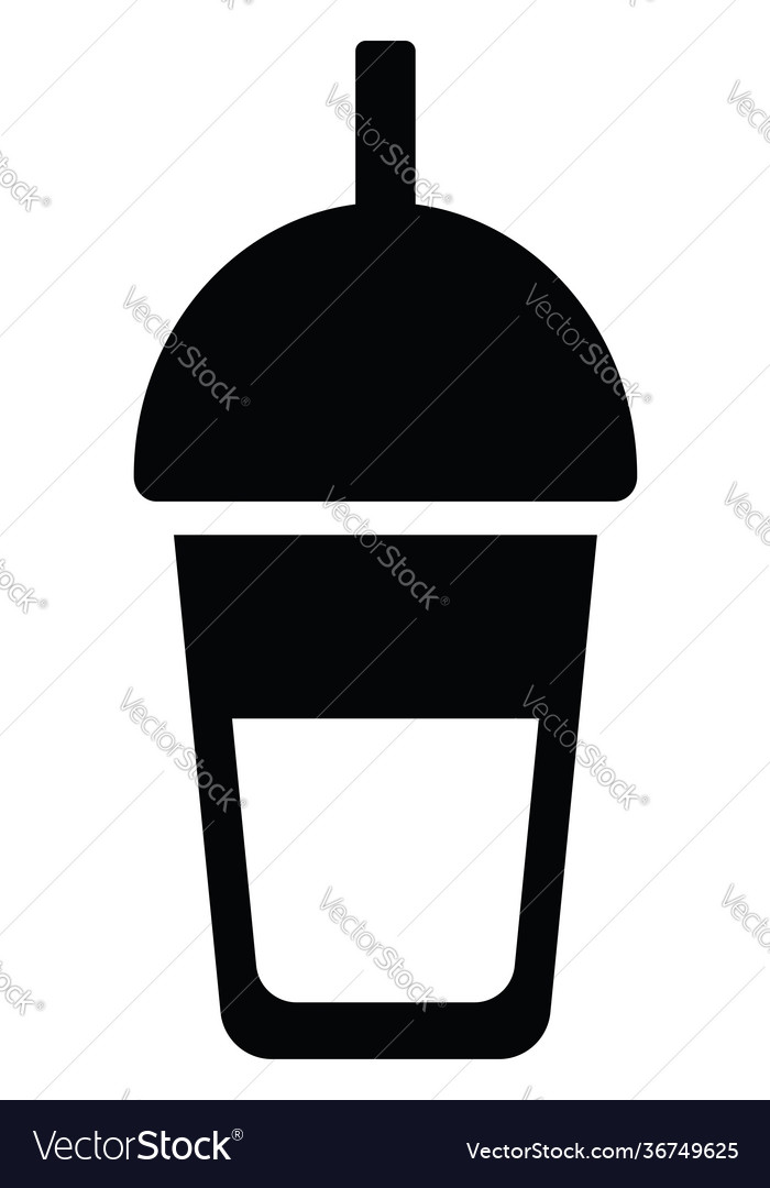 Drink to go on a white background Royalty Free Vector Image