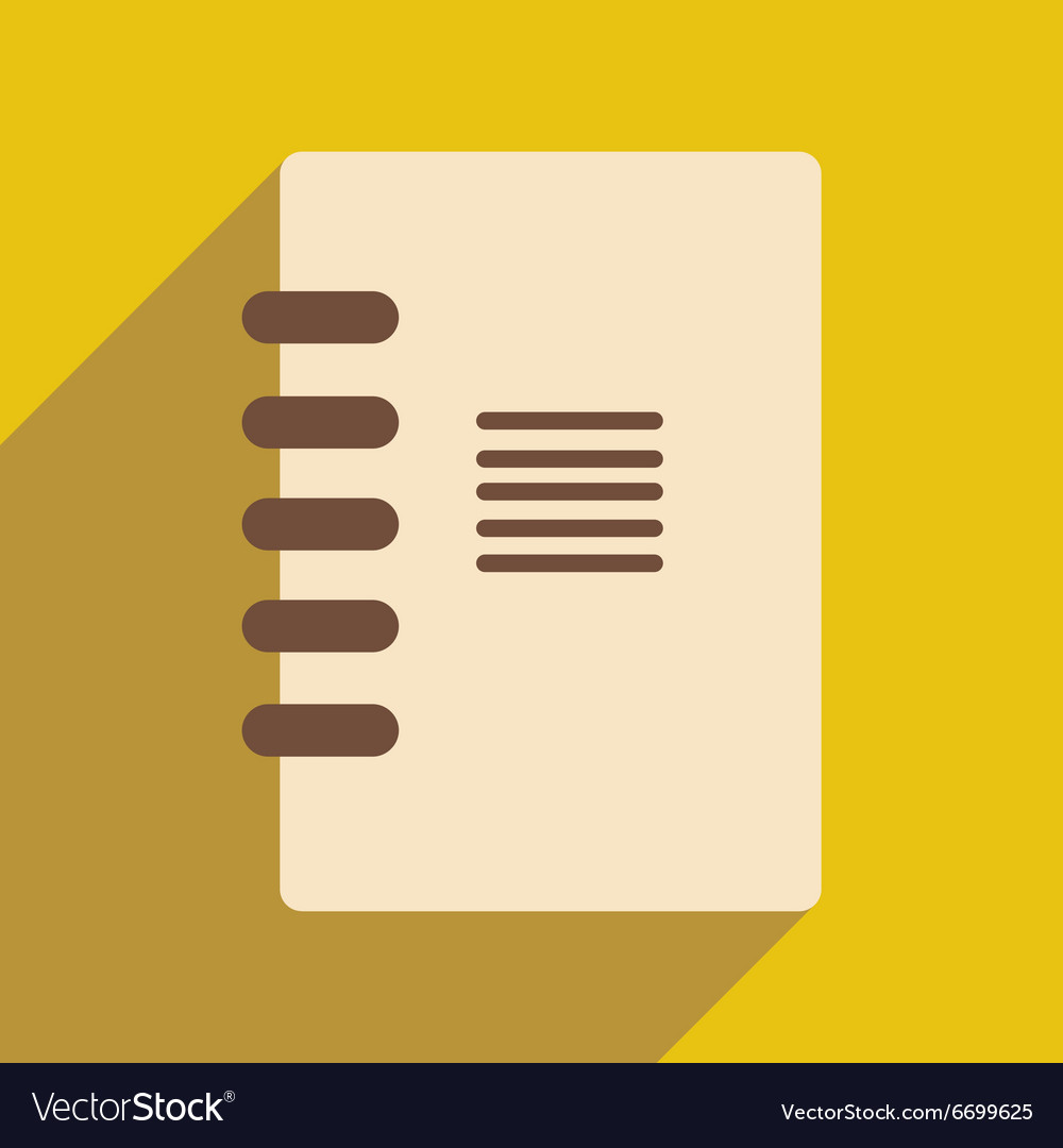 Flat with shadow icon and mobile application