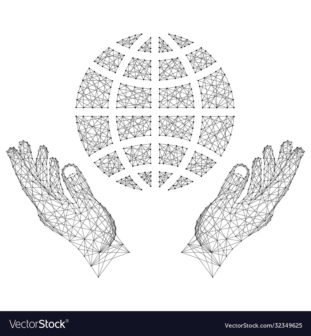 Globe a schematic representation meridians