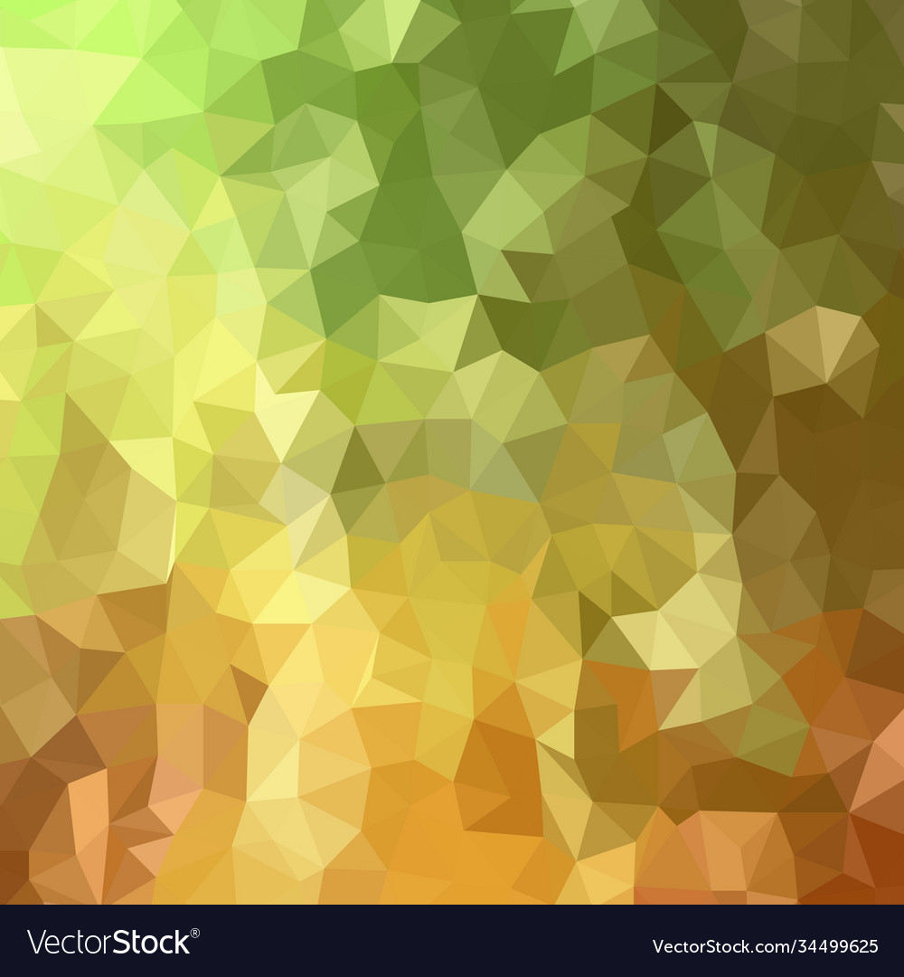 Gold and green low poly crystal background Vector Image Gold and green low poly crystal background Vector Image
