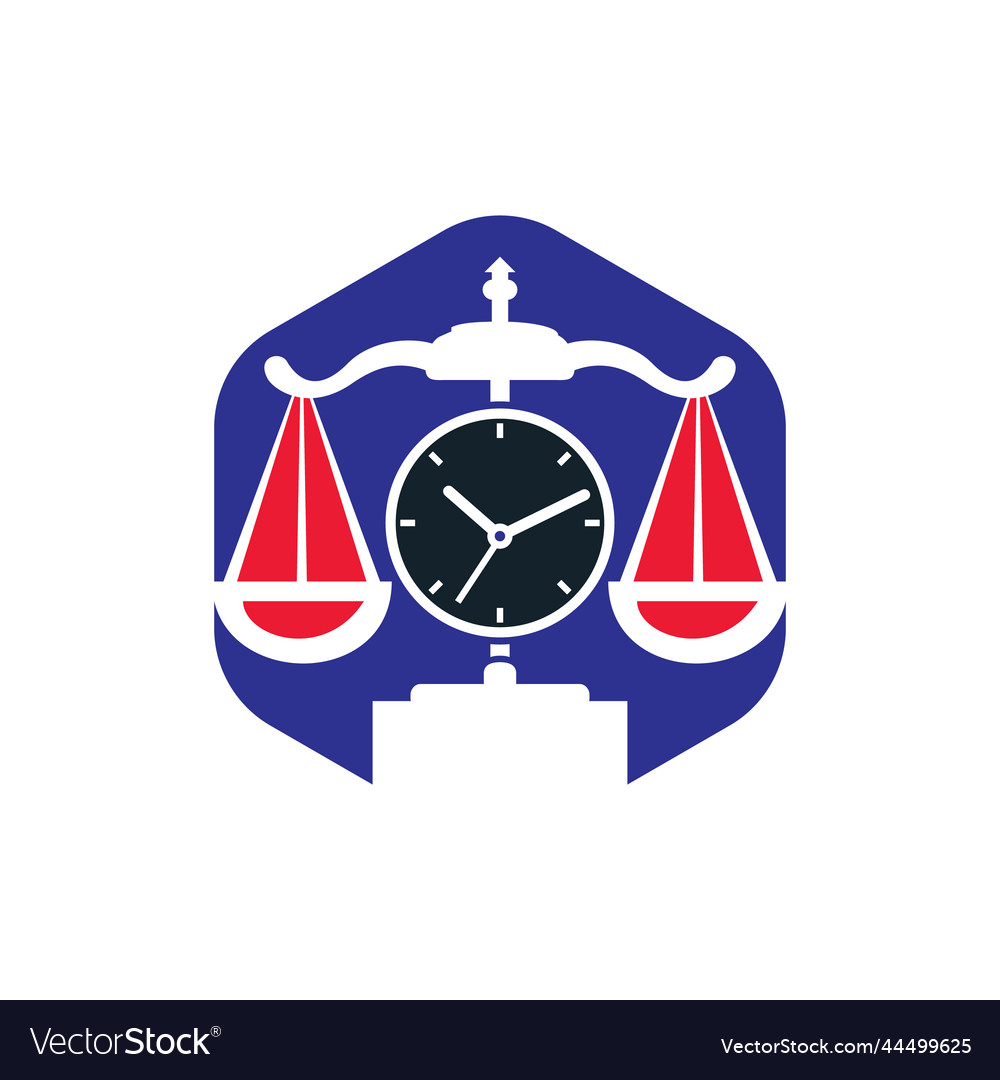 Law time icon logo design template