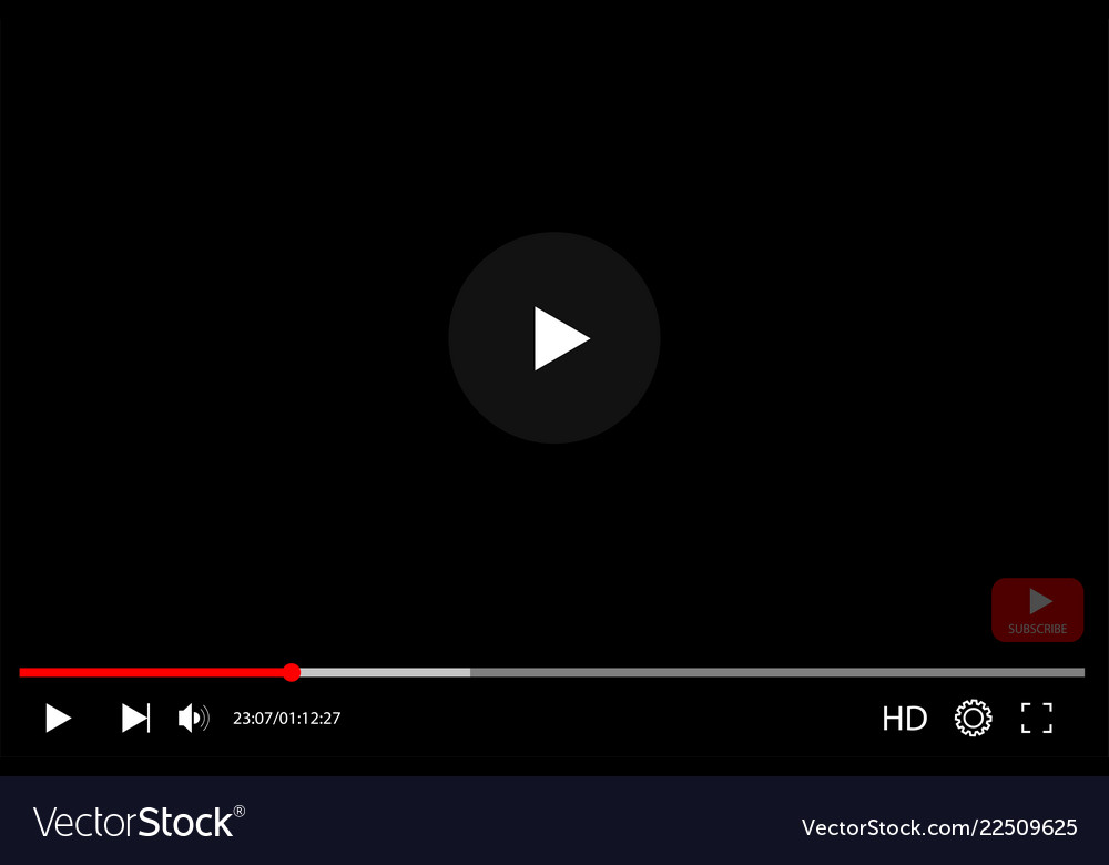 Modern Video Player Interface