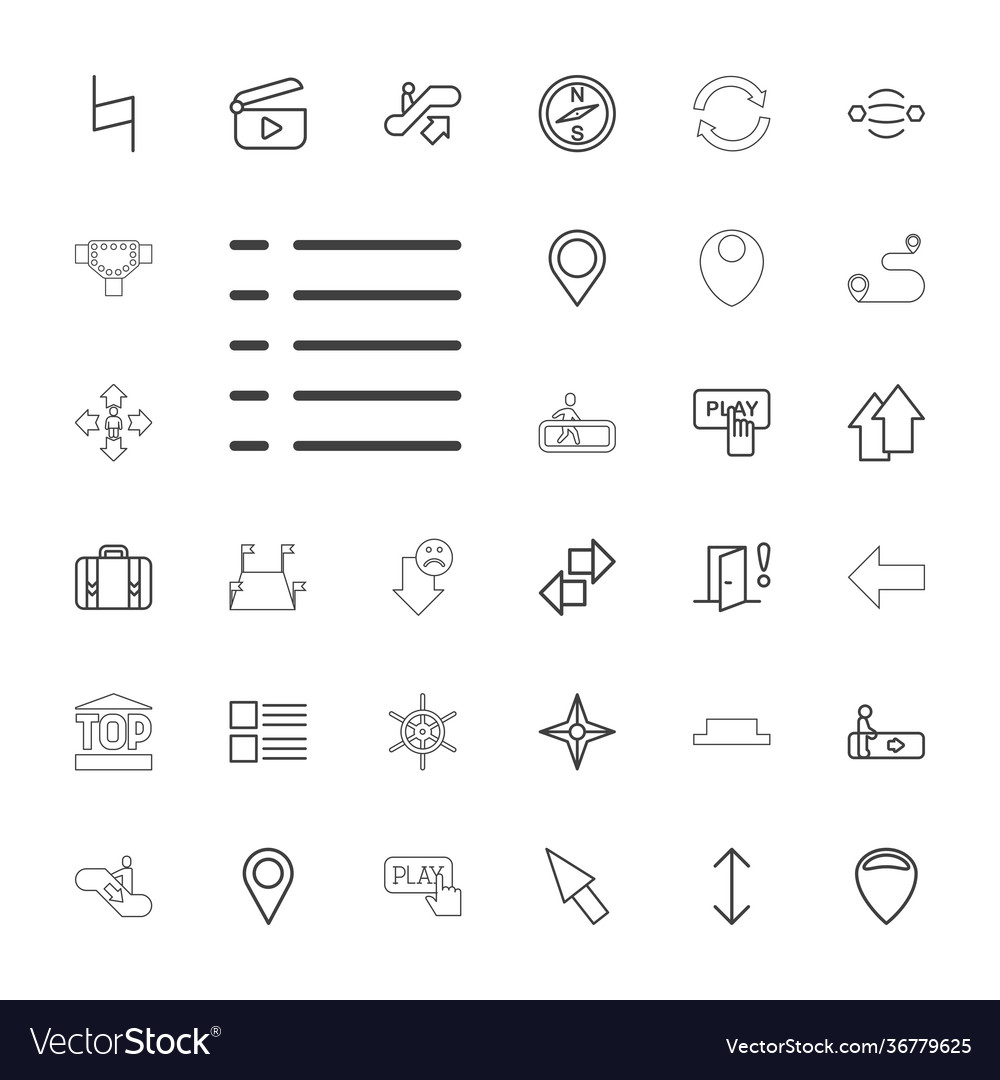 Navigation icons