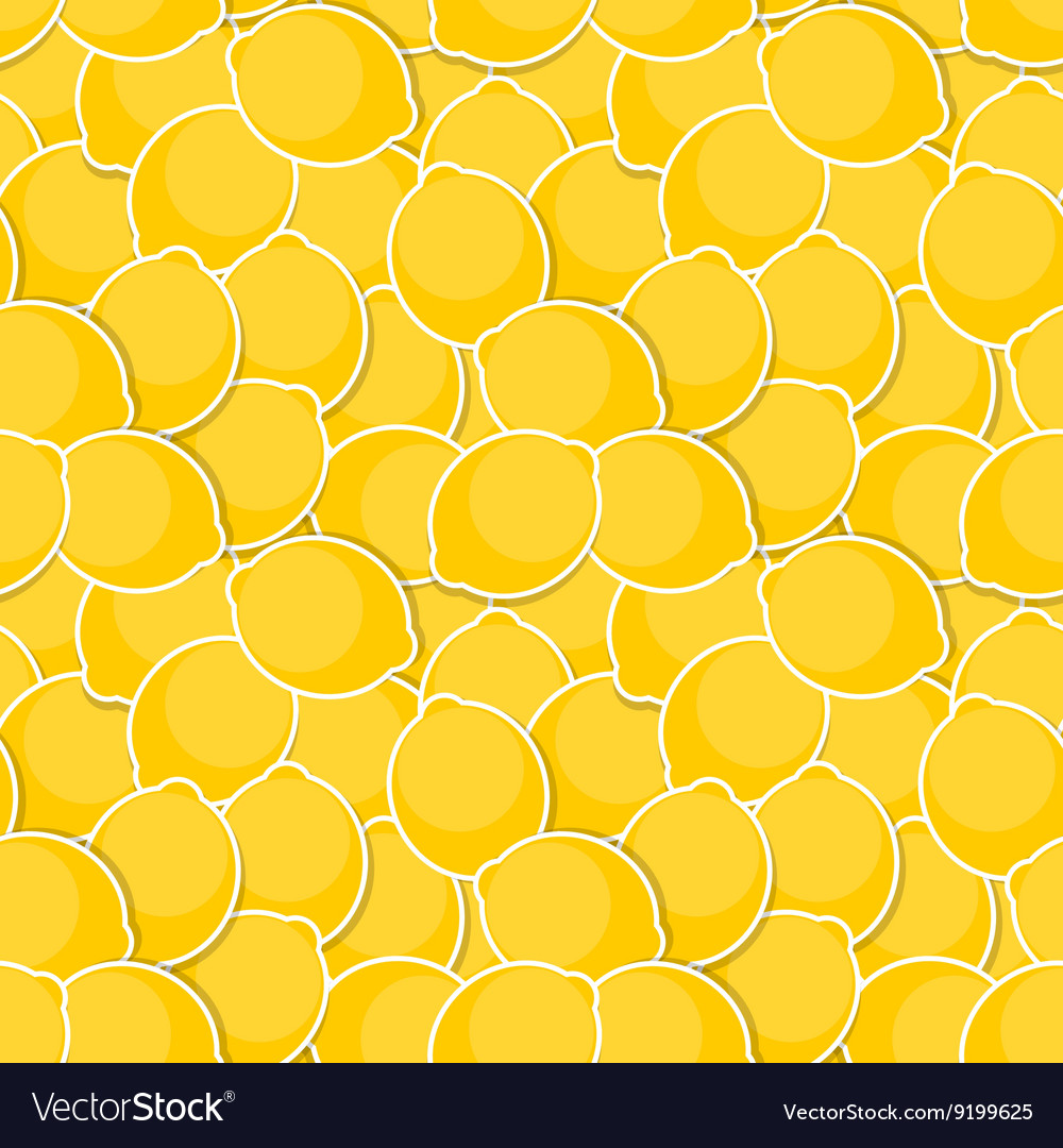 Seamless pattern background from lemon