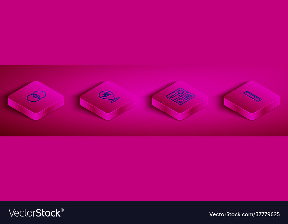 Set isometric line mathematics sets a and b vector image Set isometric line mathematics sets a and b