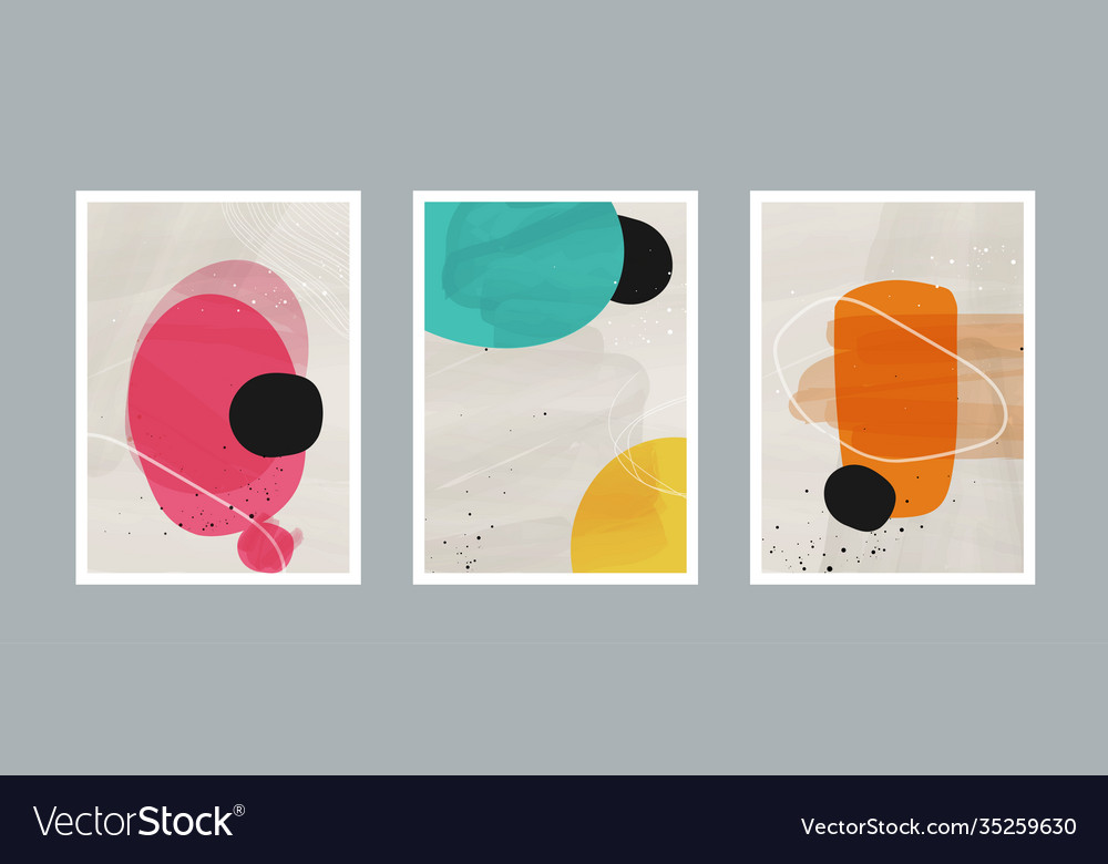 Abstract arts background with different shapes vector image Abstract arts background with different shapes