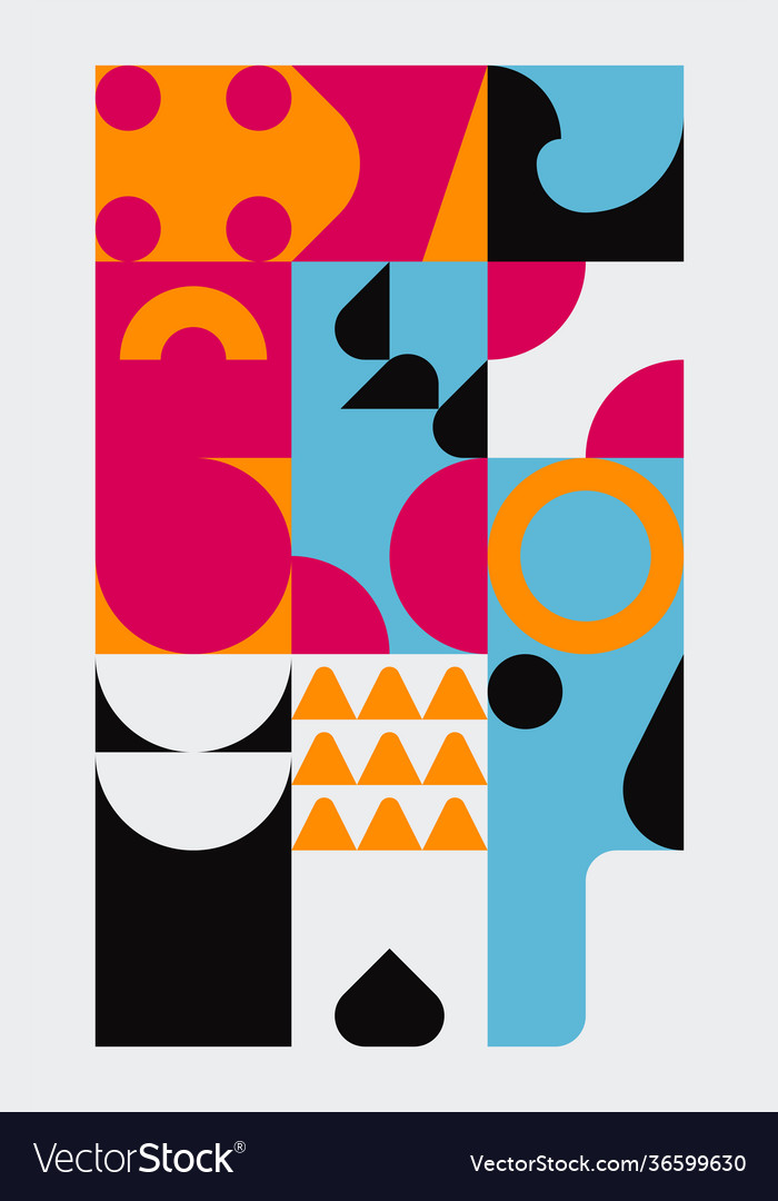 Abstract pattern design elements vector image Abstract pattern design elements
