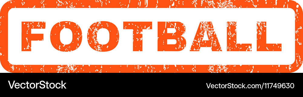 Football rubber stamp Royalty Free Vector Image