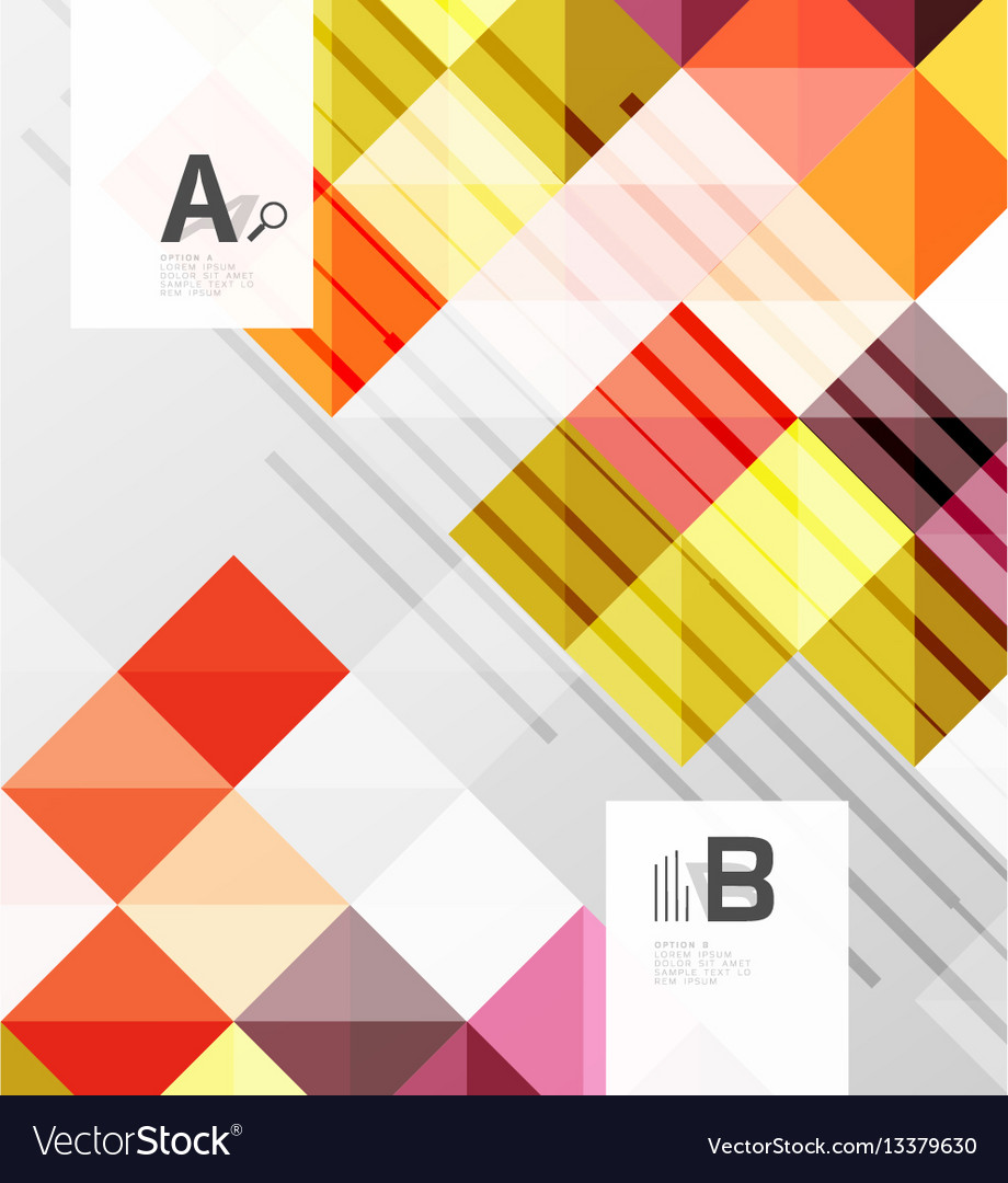 Geometric Data & Infographic Elements
