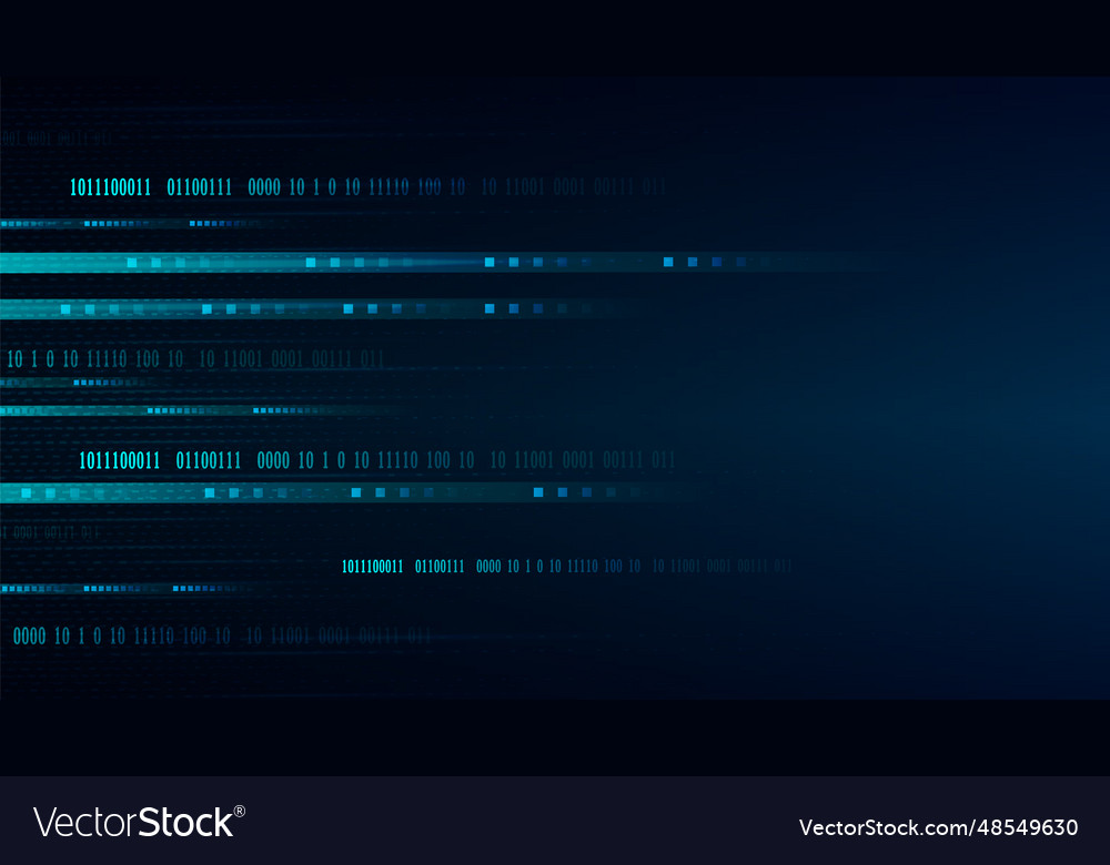 Hi-tech digital data abstract design Vector Image Hi-tech digital data abstract design