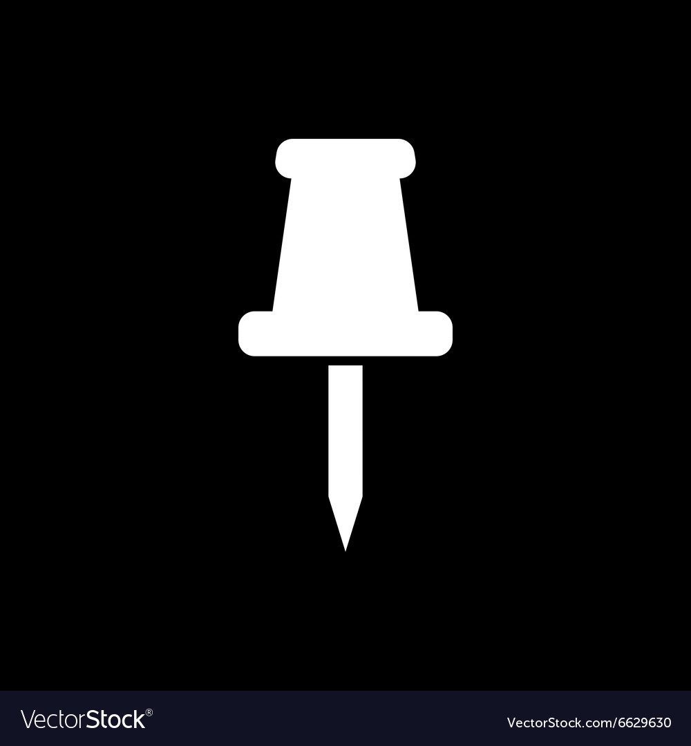 Push pin icon memo and note attachment