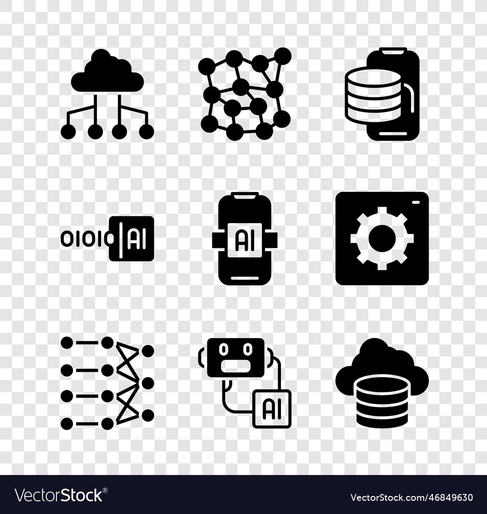Set network cloud connection neural