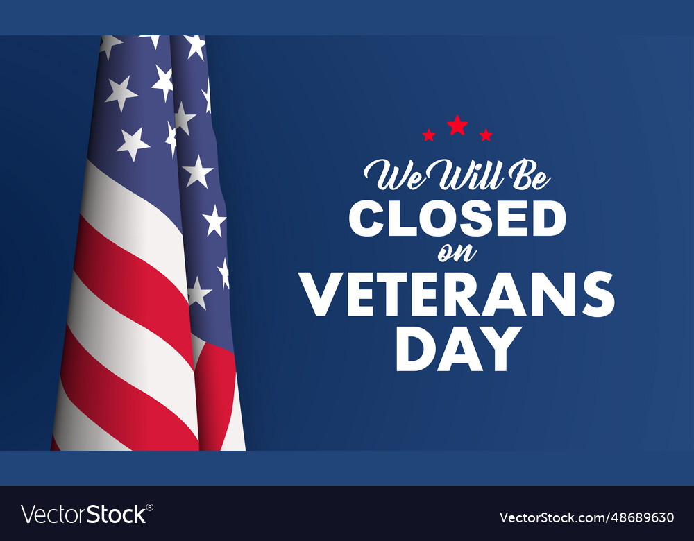 Veterans day background design greeting card Vector Image