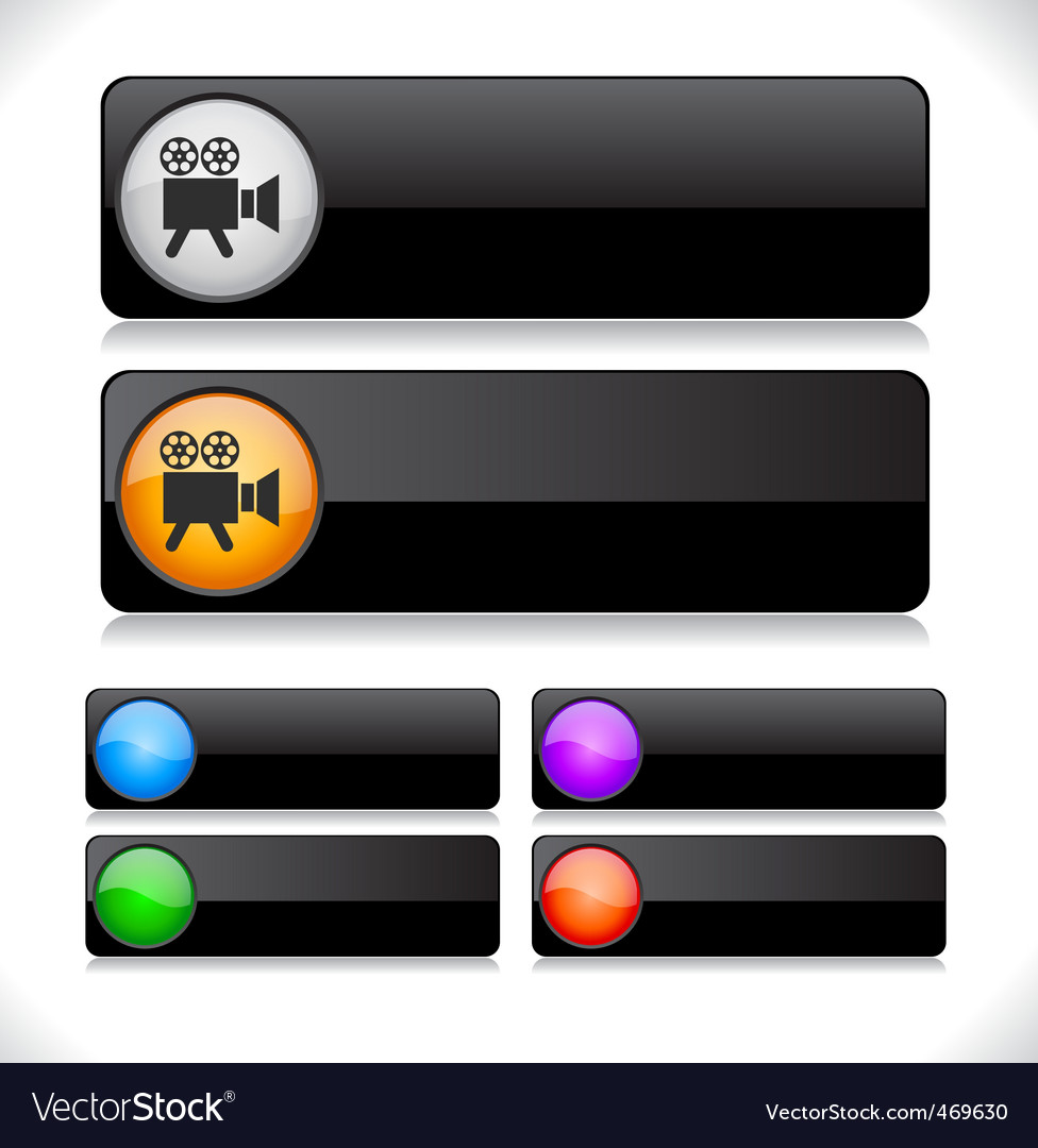 Website template buttons
