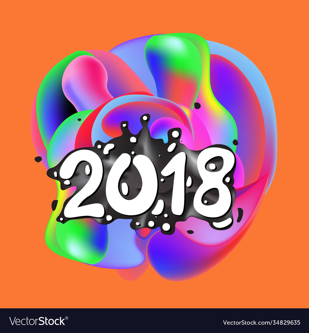 2021 new year on background a colorful