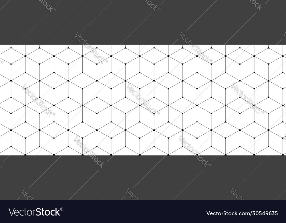 Abstract geometric background hexagon lines Vector Image Abstract geometric background hexagon lines