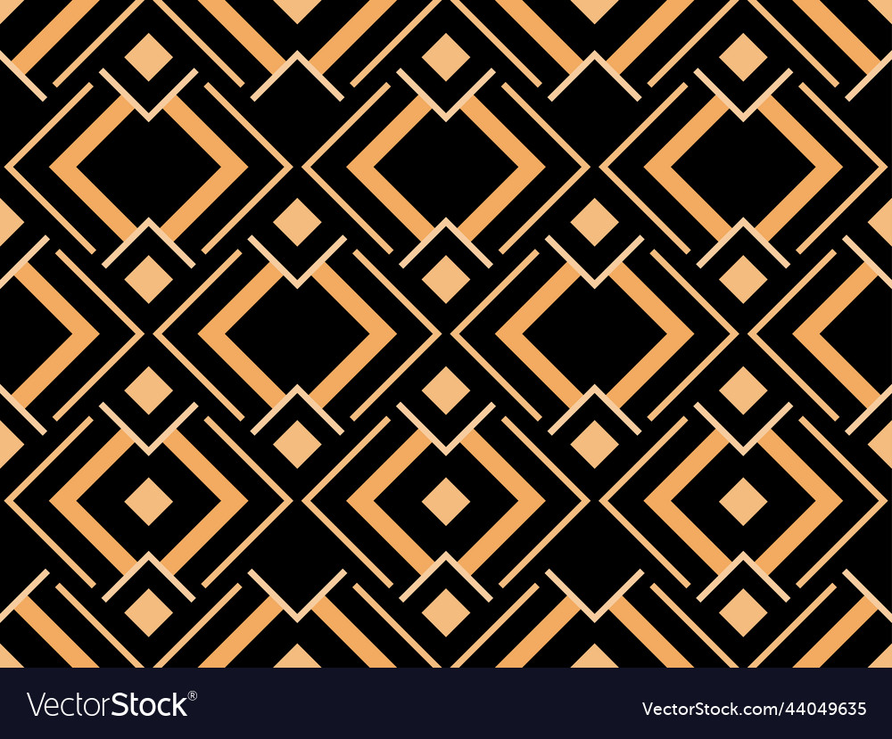 Geometric seamless pattern in art deco style Vector Image