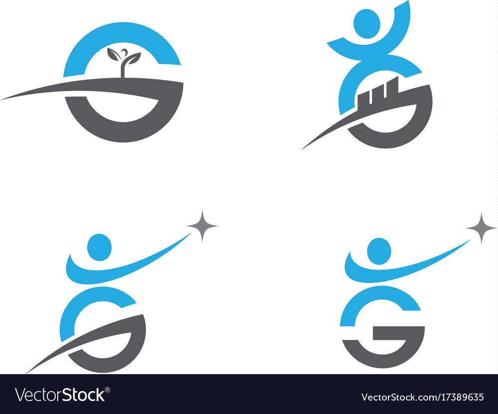 Human character logo sign health care
