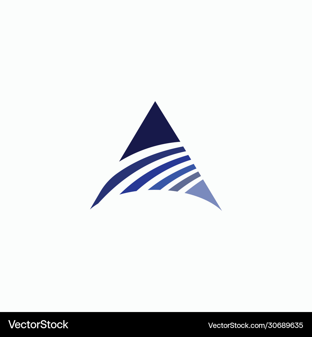 Initial letter a logo design template Royalty Free Vector