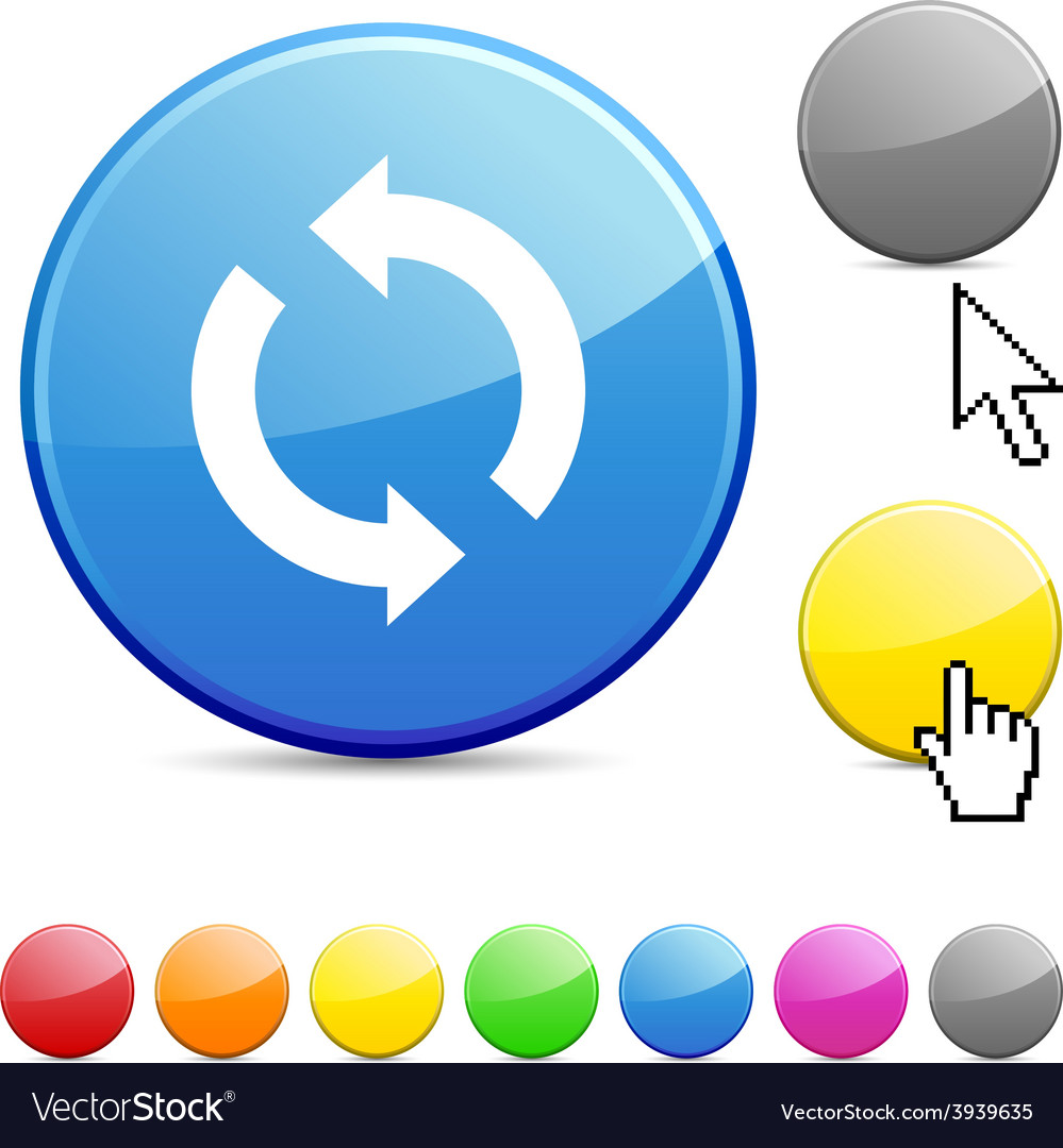 Refresh glossy button
