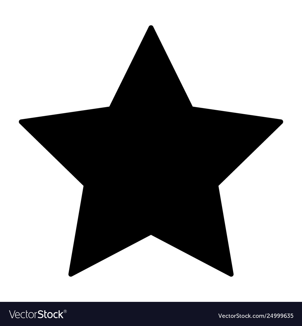 Download Star solid icon pentagonal star Royalty Free Vector Image