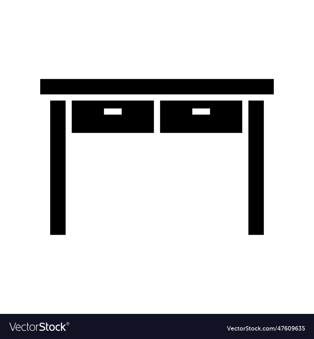 Table Icon Royalty Free Vector Image Vectorstock