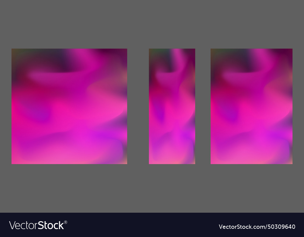A set of templates with colorful background vector image A set of templates with colorful background