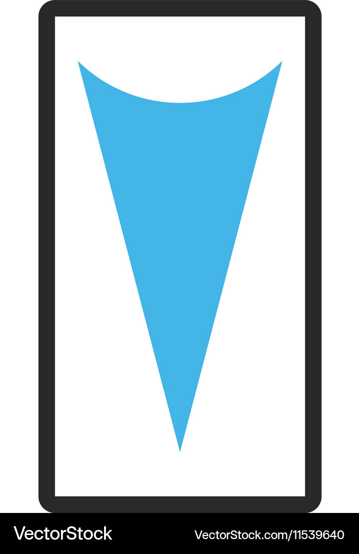 Arrowhead down framed icon Royalty Free Vector Image