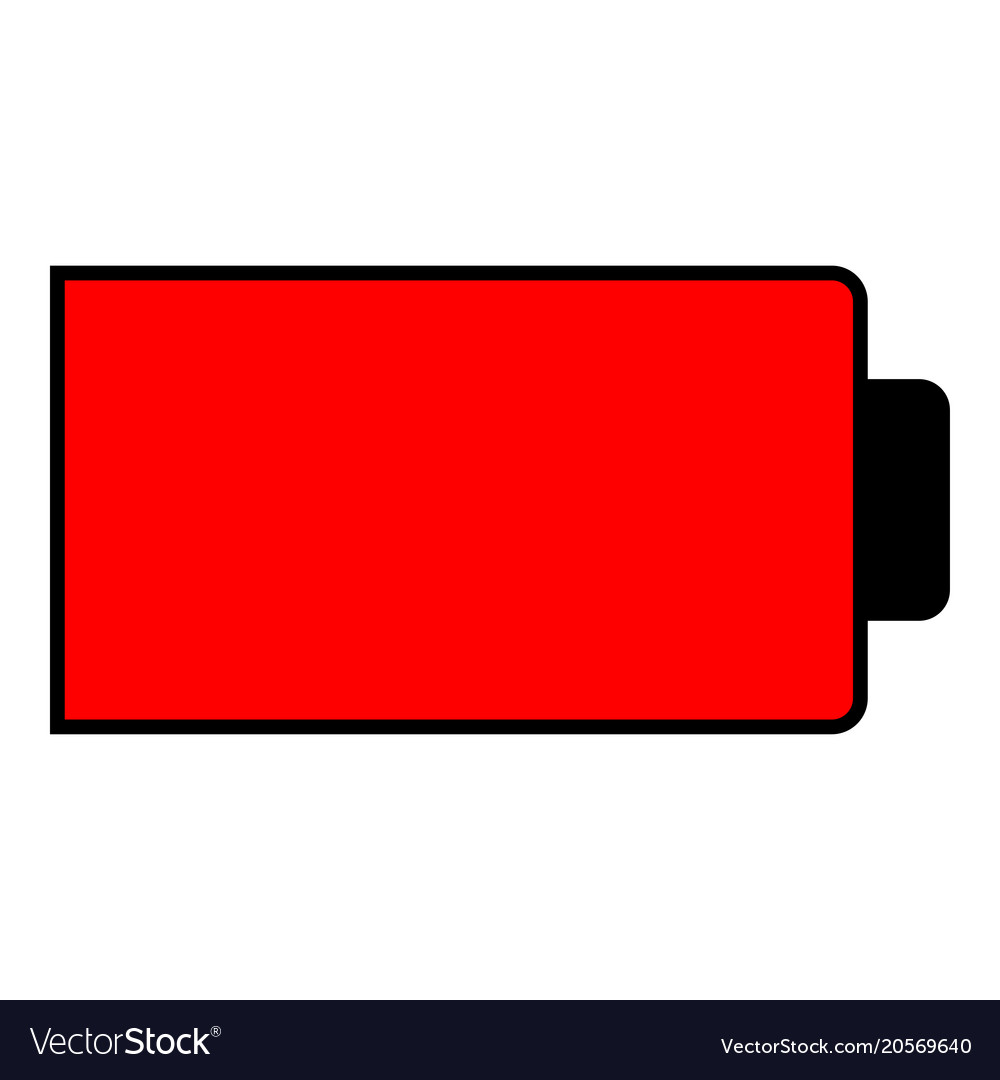 Battery condition charge down to empty