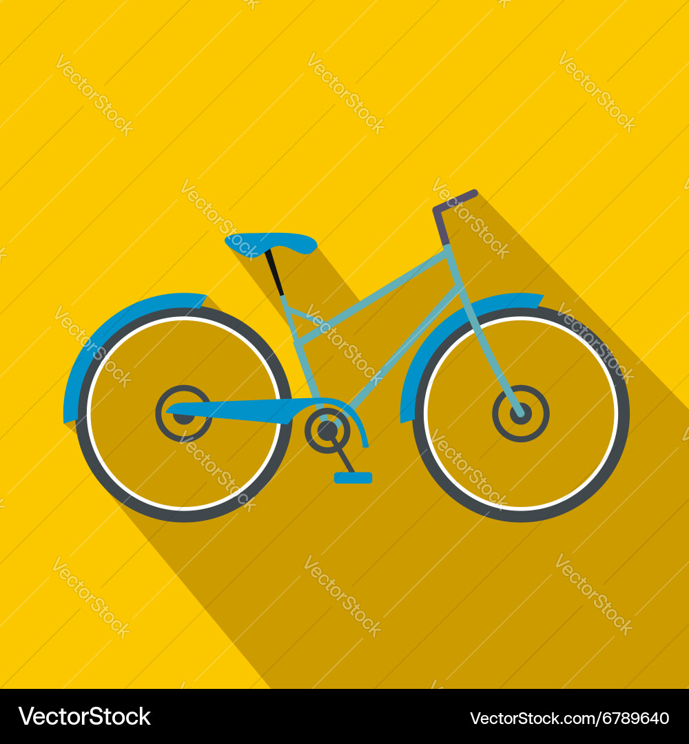 Bicycle flat icon Royalty Free Vector Image - VectorStock