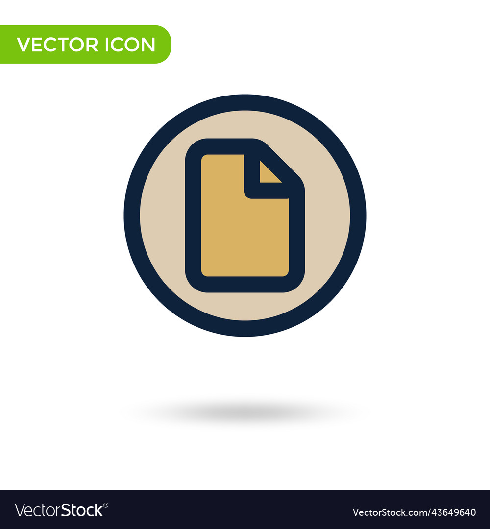Document page icon minimal and creative
