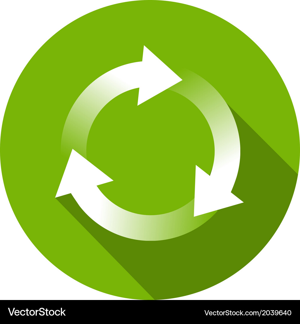 Eco flat icon Royalty Free Vector Image - VectorStock
