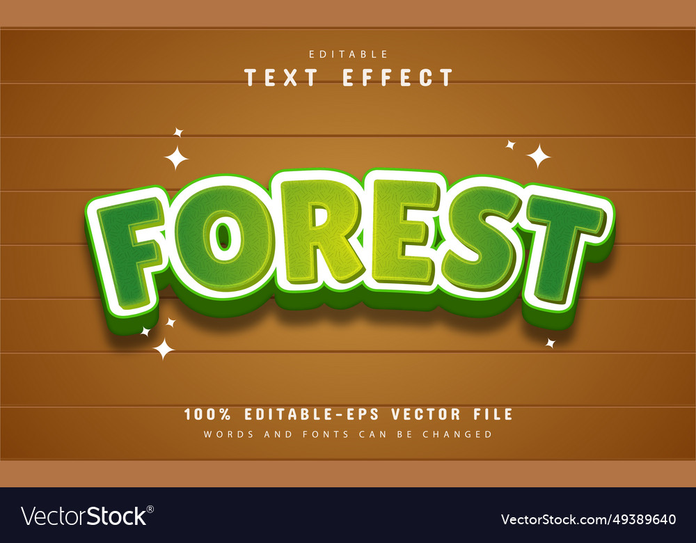 Forest text effect
