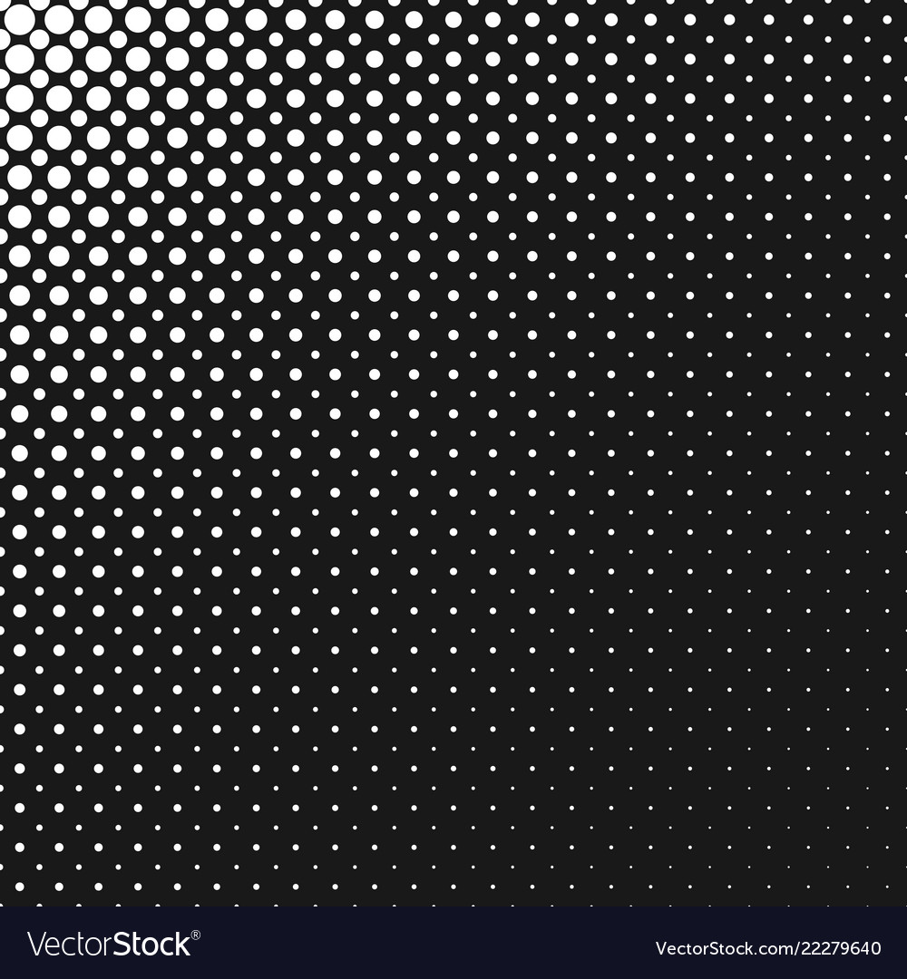 Monochrome abstract repeating halftone circle