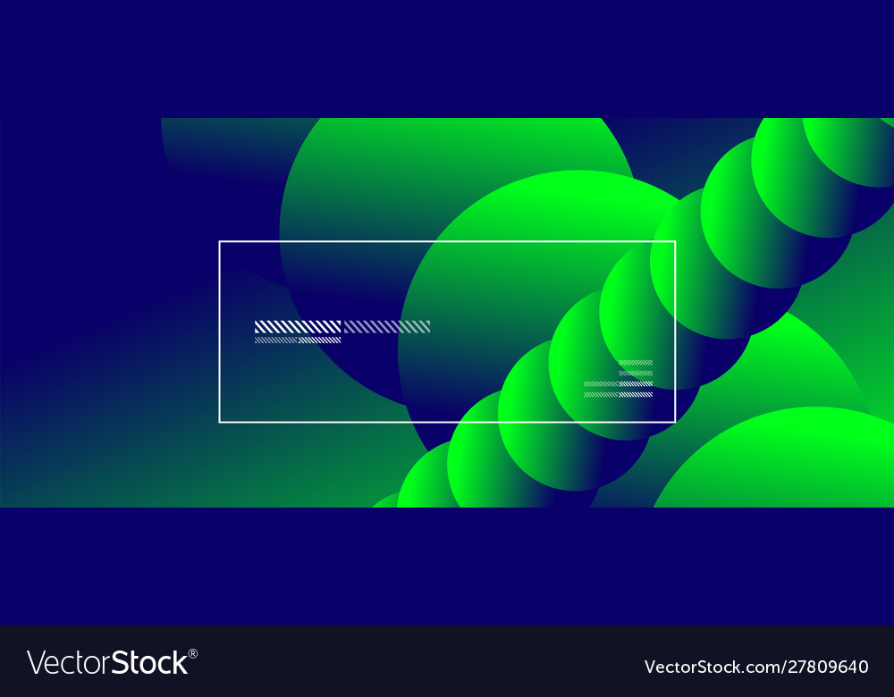 Simple abstract background with neon color circles
