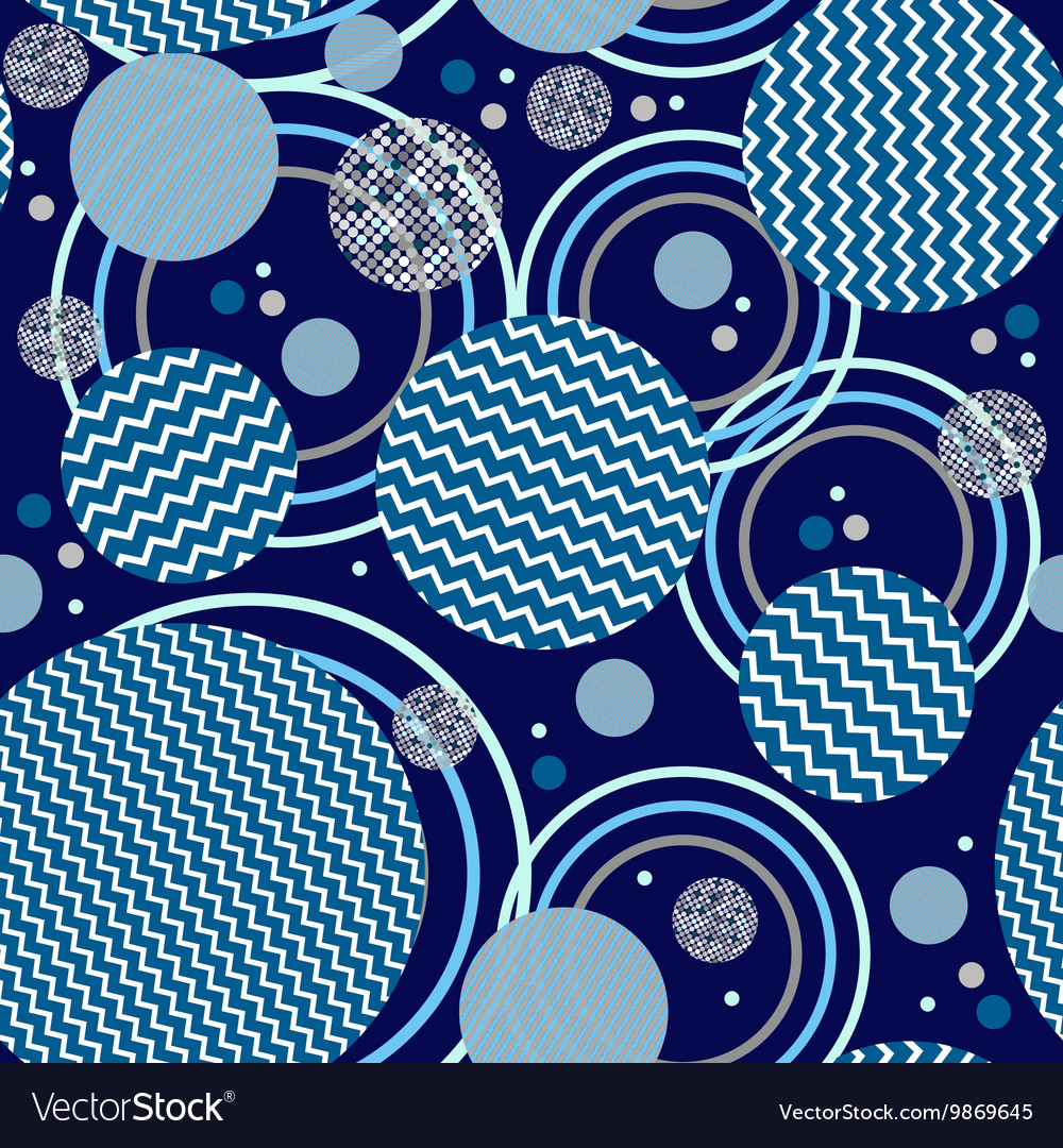Abstract circles seamless pattern