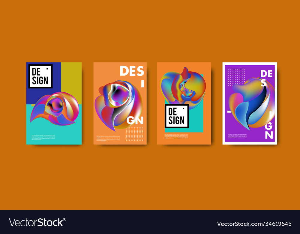 Abstract colorful liquid and fluid pattern