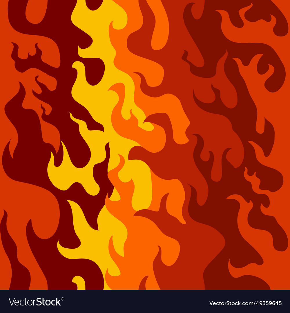 Abstract fire seamless pattern Royalty Free Vector Image