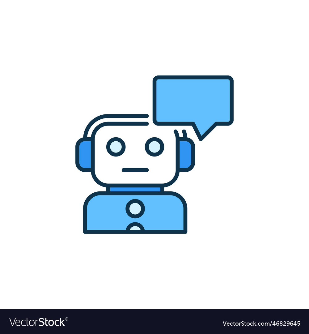 Chatbot with speech bubble communication