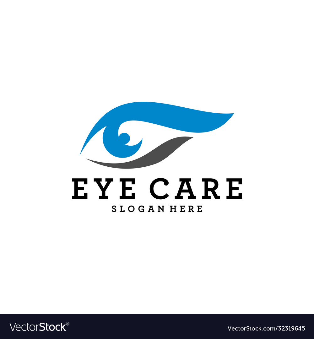 Creative eye concept logo design template Vector Image