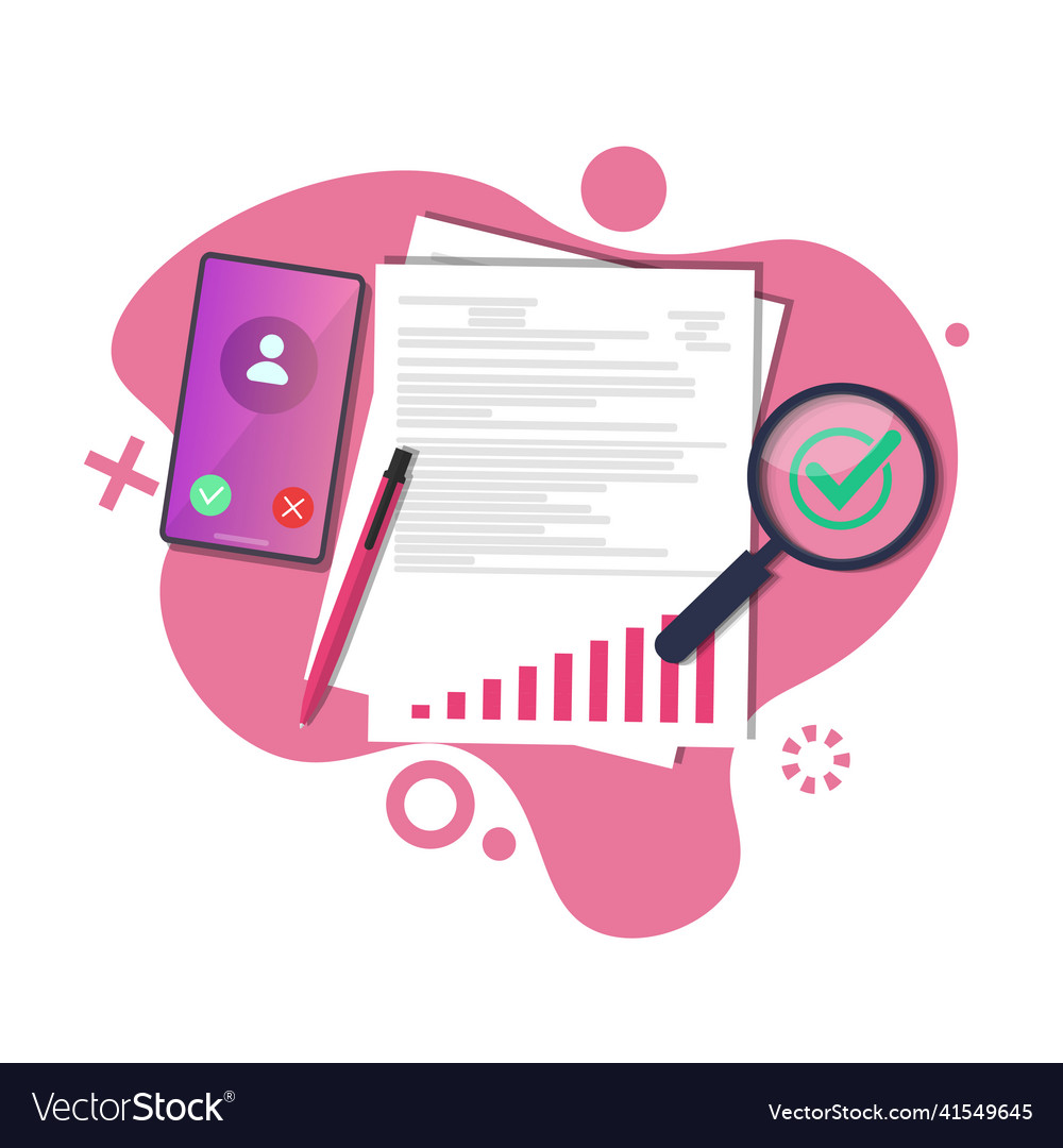 Document with the verification data and result vector image Document with the verification data and result